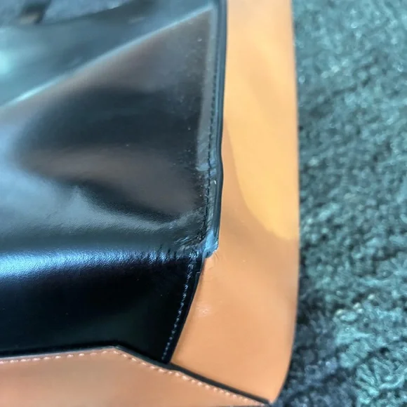 Marni Museo Brown and Black Tote Bag large men’s women’s unisex leather